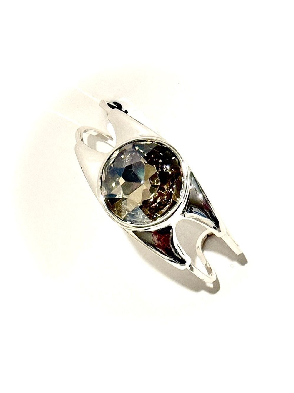 WHITE HOUSE BLACK MARKET | NWT Statement Silver Crystal Cuff Bracelet 💎 - Picture 11 of 11